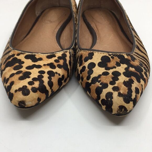 Corso Como Animal Print Pony Hair Hair on Hide Pointy Ballet Flats Size 7M - Picture 6 of 16